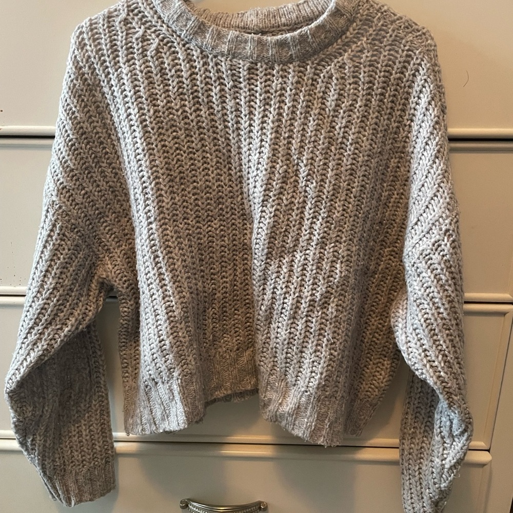 Gray Knit American Eagle Sweater